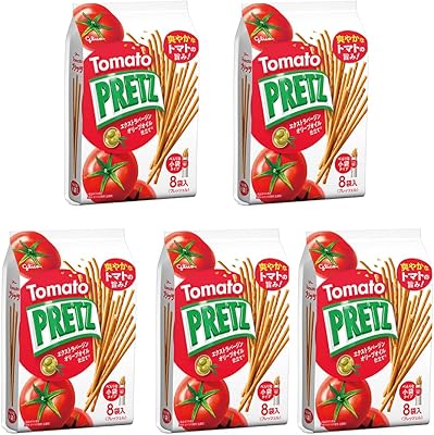 "Pretz" Ripe Tomatoes 4.7oz 5pcs Japanese Pretzel Snack Ninjapo