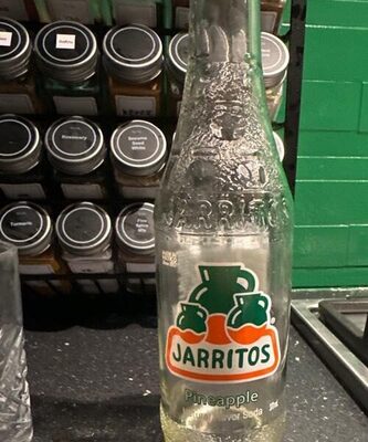12-Pack of Pineapple Mexican Soft Drink Glass Bottle 12 fl oz Made with 100% Natural Sugar