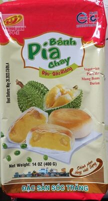 14oz Coconut Tree Banh Pia Chay Mung Bean Durian Cake, Pack of 1