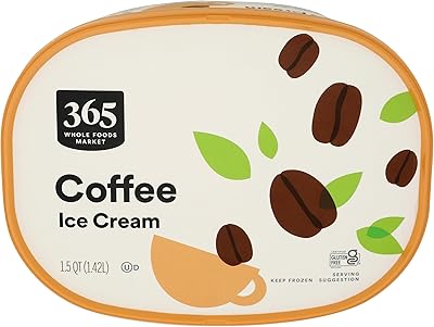 365 by Whole Foods Market, Coffee Ice Cream, 1.5 QT