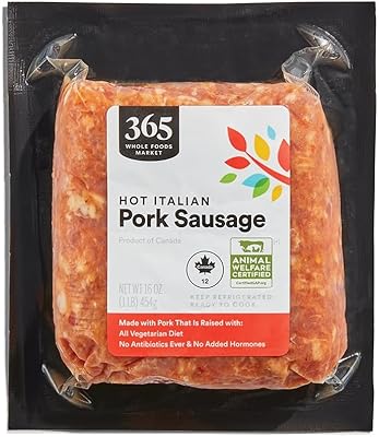 365 Hot Italian Pork Sausage, 16 OZ