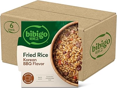 Bibigo Korean BBQ Flavor Fried Rice, Microwavable, Zero Trans Fat, 7.05 Ounces (Pack Of 1)