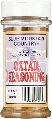 Blue Mountain Country Jamaican Oxtail Seasoning – 6 oz | Authentic Caribbean Spice Blend for Oxtail, Beef, Stews & More