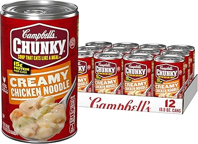 Campbell's Chunky Soup, Creamy Chicken Noodle Soup, 18.8 Oz Can