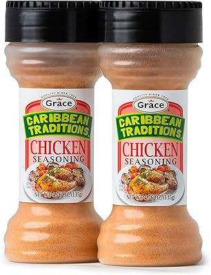Caribbean Traditions Chicken Seasoning - 2 Pack - Jamaican Chicken Seasoning for Cooking