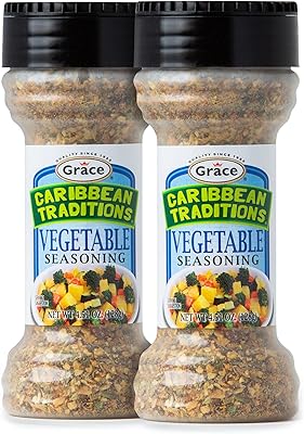 Caribbean Traditions Vegetable Seasoning - 2 Pack - Jamaican Garden Vegetable Seasoning - Veggie Seasoning