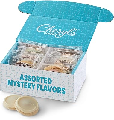 Cheryl's Cookies® Cookie Gift Box w/ 12 Surprise Mystery, Assorted Buttercream Frosted Sugar Cookies, Individually Wrapped, Gourmet, Handmade, Any Occasion, Birthday, Family, Friends, Loved Ones