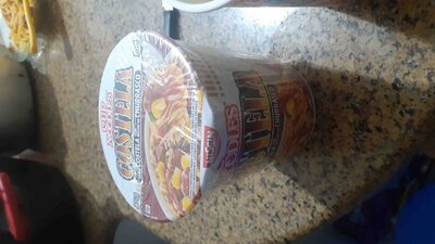 Cup Noodles Stir Fry Noodles in Sauce + King Combo QR code (Sweet Chili (2 Count))