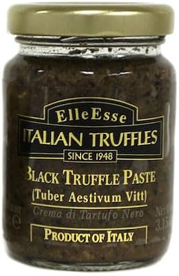 Elle Esse Italian Black Truffle Paste - 3.14 oz Jar, Gourmet Summer Truffle, Rich & Earthy, Imported from Italy, Perfect for Sauces & Truffle Bruschetta, Authentic Flavor for Chefs