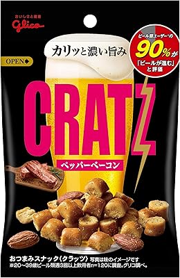 Ezaki Glico Kurattsu pepper bacon 42g ~ 10 pieces