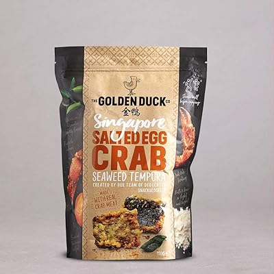 Golden Duck Salted Egg Fish Skin Crisps/ Potato Ridges/ Tempura (Salted Egg Crab Seaweed Tempura 110g)