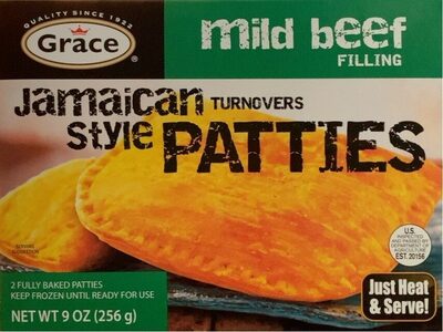 Grace, Curry Chicken Jamaican Style Turnovers Patties, 9 Ounce