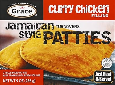 Grace, Curry Chicken Jamaican Style Turnovers Patties, 9 Ounce