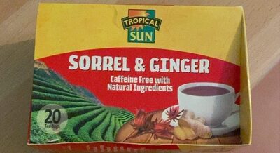 Grace Tropical Rhythms Sorrel Ginger Jamaican Fruit Juice 1 Liter (33.8oz) - 3 Cartons - Authentic Jamaican Ginger Juice Pure Drink