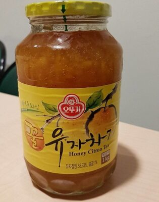 Honey Citron Tea 35oz, Delicious Natural Soothing Korean Tea, No Trans fat, Cholesterol Caffeine Free