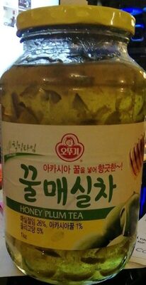 Honey Plum Tea 1kg (35oz) – Traditional Korean Fruit Tea, Natural Sweet Plum & Honey Blend, Caffeine-Free, No Trans Fat or Cholesterol