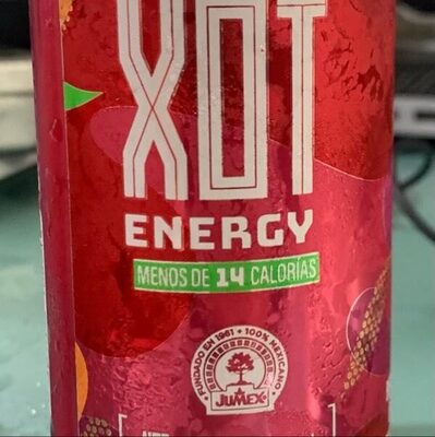 Jumex XOT Energy Drink - Mango - Natural Caffeine from Mexican Coffee Beans - Carbonated Preworkout with Vitamin B2, B3, B5, B12 - Mexican Drinks - Bebidas Energéticas - 12 Fl oz, 12 Pack Cans