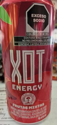 Jumex XOT Energy Drink - Mango - Natural Caffeine from Mexican Coffee Beans - Carbonated Preworkout with Vitamin B2, B3, B5, B12 - Mexican Drinks - Bebidas Energéticas - 12 Fl oz, 12 Pack Cans