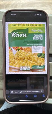 Knorr Pasta Sides 12 count Cheddar Broccoli for delicious, rich meal starter, pasta side or one skillet meal 7 minute preparation easy pasta dishes 4.3 oz