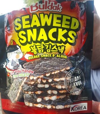 Korean Spicy Seasoned Seaweed Flake Snack 2 Pack - Hot Buldak Flavor (๊น์๋ฐ ๋์๋ฐ ๋ถ๋ญ) Furikake, Roasted Seaweed Sheets, Savory Healthy Snack, Easy Snacking with Individual Packs - Authentic Korea