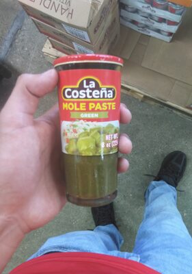 La Costeña Green Mole Sauce - Traditional Paste with Serrano Chiles & Spices - Mexican Food, Enchilada Seasoning, Meat Marinade, Rice, Tamale, Taco, Burger, Comida Mexicana - 8.25oz, 12 Pack