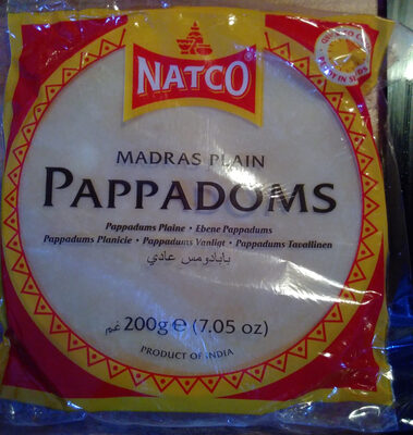 Laxmi Plain Pappadums & Appalam - Choose Quanity - Ships From California (Madras Plain Pappadums ( Yellow Pack ), 6 PACK)