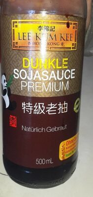 Lee Kum Kee Premium Dark Soy Sauce (16.9 oz - 1 Pack), Full-Bodied Naturally Brewed Soy Sauce, Non GMO Soybeans, Vegan, No MSG, Best for Adding Natural Colors to Stews, Gravies, Braised Dishes & Stir-