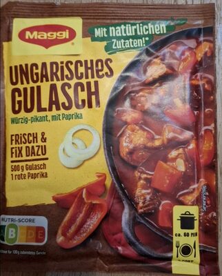 MAGGI fix & fresh hungarian stew (Ungarisches Gulasch) (Pack of 4) by Maggi