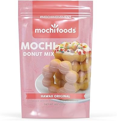 Mochi Donut Mix - 8 Oz - Ideal for Baking and Frying Delightful Donuts - Light and Fluffy Doughnuts.