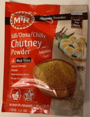 MTR Spiced Chutney Powder - Indian Spice Blend with Black gram dal, Red Chilli, Curry Leaves, Mustard, and Asafoetida - Instant and Easy to use - Ideal for Meal Time - 200g
