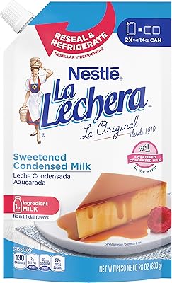 Nestle La Lechera Sweetened Condensed Milk, 28 Oz Squeeze Pouch