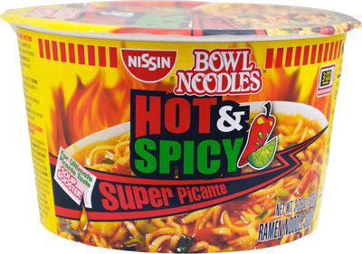 Nissin Hot & Spicy Ramen Noodle Soup, Blazing Hot, 3.32 Ounce (Pack of 6)