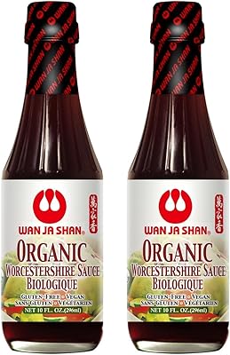 Organic Worcestershire Sauce USDA Organic, Umami-Rich Flavor | Marinade, Glaze, Dressing & Dipping Sauce | Non GMO, Vegan, Kosher Parve Great for Meats, Vegetables & Stir Fry (10oz Pack of 1) - Available at World Ethnic Foods on StoresGo