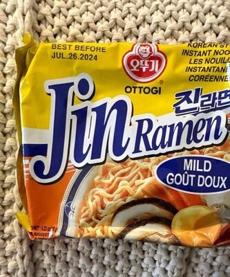 OTOKI Jin Ramen Spicy Korean Instant Ramen, 13-Hour Simmered Beef Bone Broth, Bold Spicy Flavor, Ready in 4 Minutes, 4.23 oz (Pack of 18)