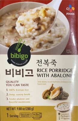 OTTOGI Rice Porridge with Abalone, Microwavable, Instant Abalone Porridge, Korean Rice (280g) - 2 Pack
