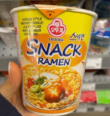 OTTOGI Snack Ramen, KOREAN STYLE INSTANT NOODLE, Traditional Korean Instant Ramen, with Thin Noodle and Mild Flavor(108g) - 5 Pack…