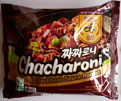 Paldo Fun & Yum Ilpoom Jjajangmen Noodles, Pack of 4, Traditional Brothless Chajang Ramen with Savory & Sweet Black Bean Sauce, Oriental Style Korean Ramyun, Soupless K-Food, 200g x 4