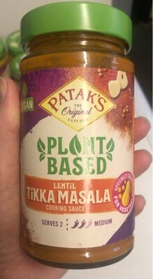 Patak’s Lentil & Veggie Tikka Masala - Vegetarian Indian Curry w/Lentils, Beans, Pumpkin, Sweet Potatoes & Vegetables - Ready-to-Eat Microwaveable Meal - Serve with Rice or Naan - 10.5oz (Pack of 1)
