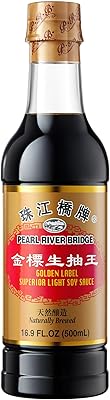 Pearl River Bridge Golden Label Superior Light Soy Sauce, Plastic Bottles, 16.9 oz.