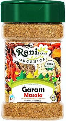 Rani Garam Masala Indian 11-Spice Blend 3oz (85g) PET Jar ~ All Natural, Salt-Free | Vegan | No Colors | Gluten Friendly | NON-GMO | Kosher | Indian Origin