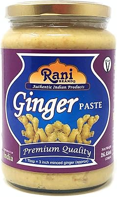 Rani Ginger Cooking Paste 26.5oz (750g) Glass Jar ~ Vegan | Gluten Free | NON-GMO | No Colors | Indian Origin
