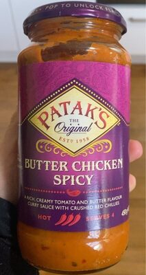 Rani Spicy Butter Chicken Vegan Simmer Sauce (Creamy Tomato, Red Pepper & Spices) 14oz (400g) Glass Jar ~ Easy to Use | Vegan | No Colors | All Natural | NON-GMO | Gluten Free | Indian Origin