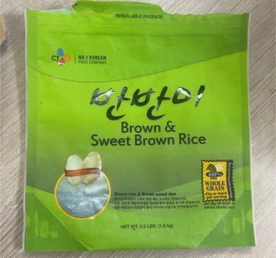 Rhee Chun Brown Sweet Rice, Gluten Free, Non- GMO Verified, California Grown, Premium Grade, 15 LBS. Bag