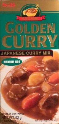 S&B, Golden Curry Japanese curry Mix, Medium Hot, 3.2 oz