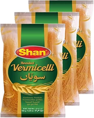 Shan - Roasted Vermicelli, 5.29 oz (150g), Traditional Taste, Easy to Cook, Vegetarian (Pack of 3)