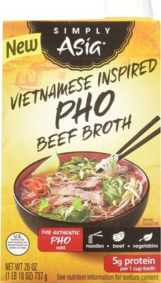 Simply Asia Vietnamese Inspired Pho Beef Broth, 26 fl oz