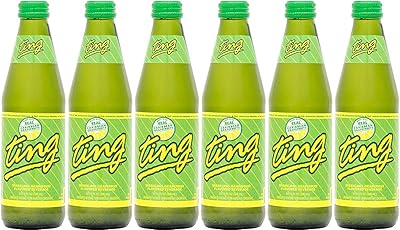 Ting, Sparkling Jamaican Grapefruit Flavored Beverage, 10.14oz Glass Bottle (Pack of 6, Total of 60.84 Fl Oz)