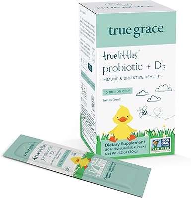 True Grace True Littles MicroVeggies - 0.4 oz - Kids Daily Superfood Powder for Immune Health - Gluten & Soy Free, Vegan, Regenerative Organic Certified - 30 Servings