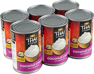 Unsweetened Coconut Cream, 13.66 fl oz (Pack of 6)