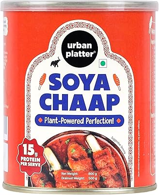 Urban Platter Soya Chaap | 28.22 Oz/800g | High Protein Plant-Based Meat Alternative | Ready-to-Cook | Ideal for Curries, Grills, Tikkas & Barbecue | Vegetarian Protein-Rich Food - Available at World Ethnic Foods on StoresGo